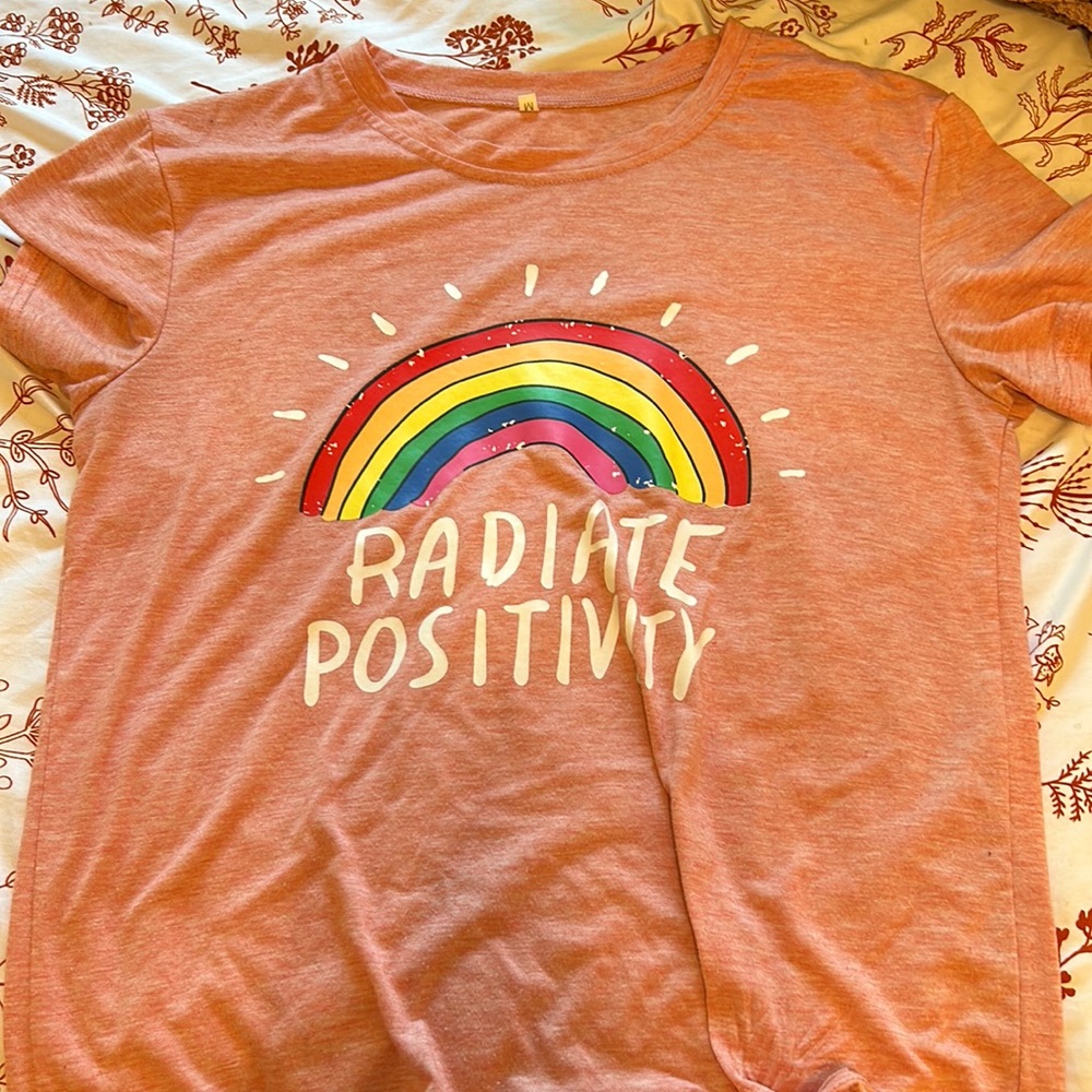Women radiate positivity graphic tee